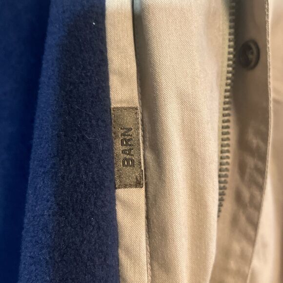 Austin Clothing Company Tan Barn Jacket Navy Fleece and Quilted Lining Men’s XXL - Picture 5 of 7